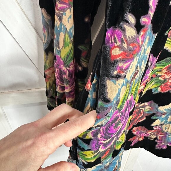 Free People Misha Burnout Velvet Mini Dress - Picture 6 of 7